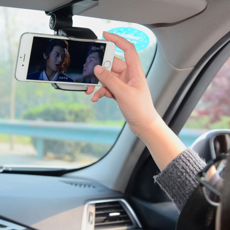 Versatile Car Sun Visor Mobile Phone Holder with 360° Rotation