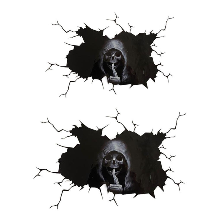 5PCS Halloween Horror Skull Car Window Sticker, Size:, 30x20cm, 40x30cm
