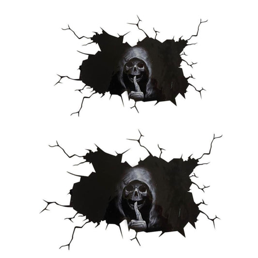 5PCS Halloween Horror Skull Car Window Sticker, Size:, 30x20cm, 40x30cm