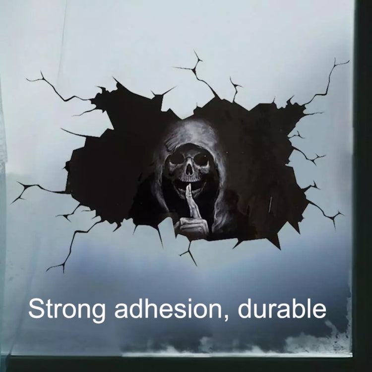 5PCS Halloween Horror Skull Car Window Sticker, Size:, 30x20cm, 40x30cm