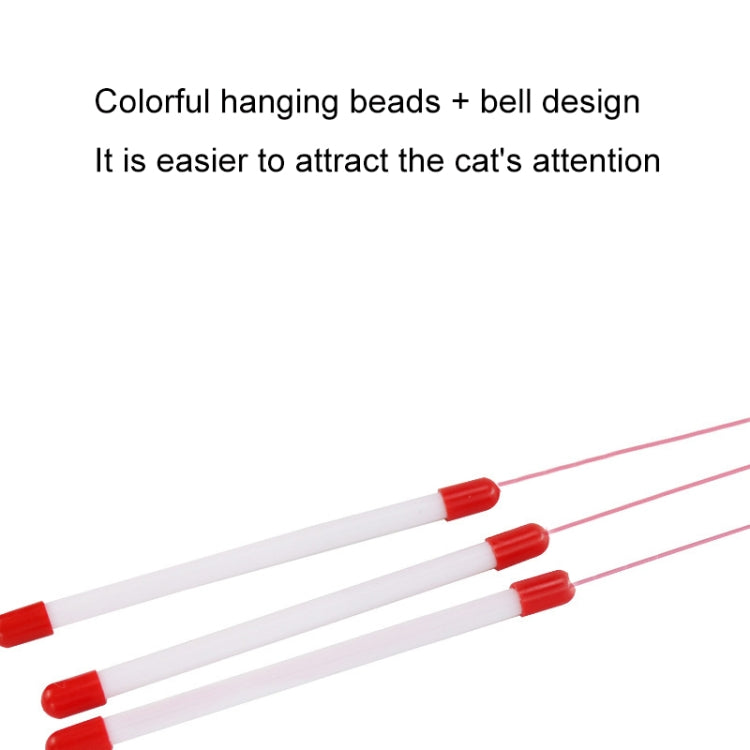 Wire Funny Cat Stick With Bell Cat Toy