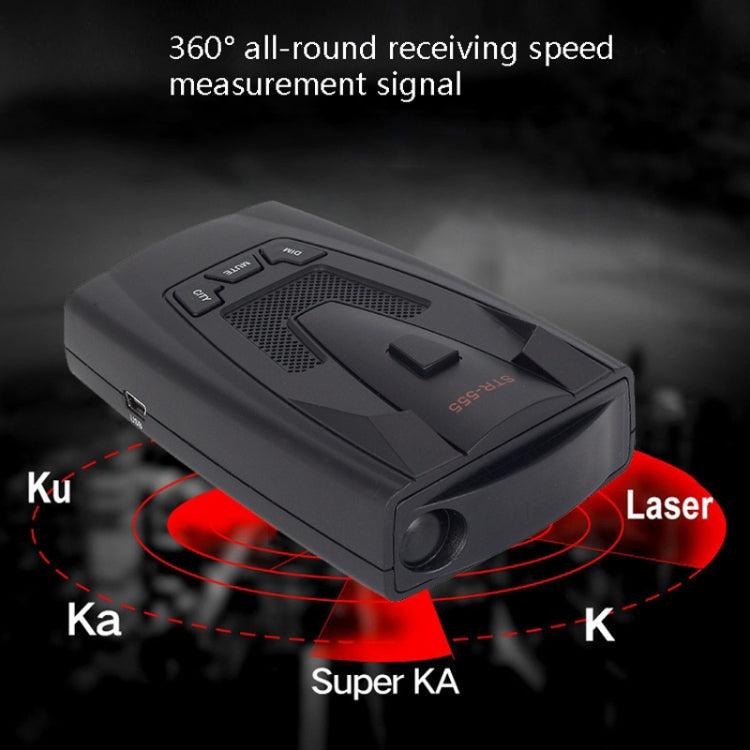 STR555 Electronic Dog Multi-language Voice Full-frequency Mobile Speed Early Warning Device