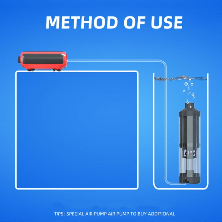 ZHIYANG Fish Tank Toilet Filter Bucket Fish Manure Collection Filter Pump