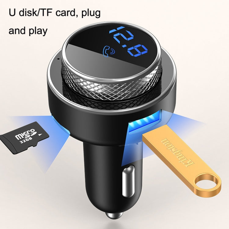 GC-16 Car Bluetooth MP3 Player FM Transmitter QC3.0 Fast Charging Car Charger, GC-16