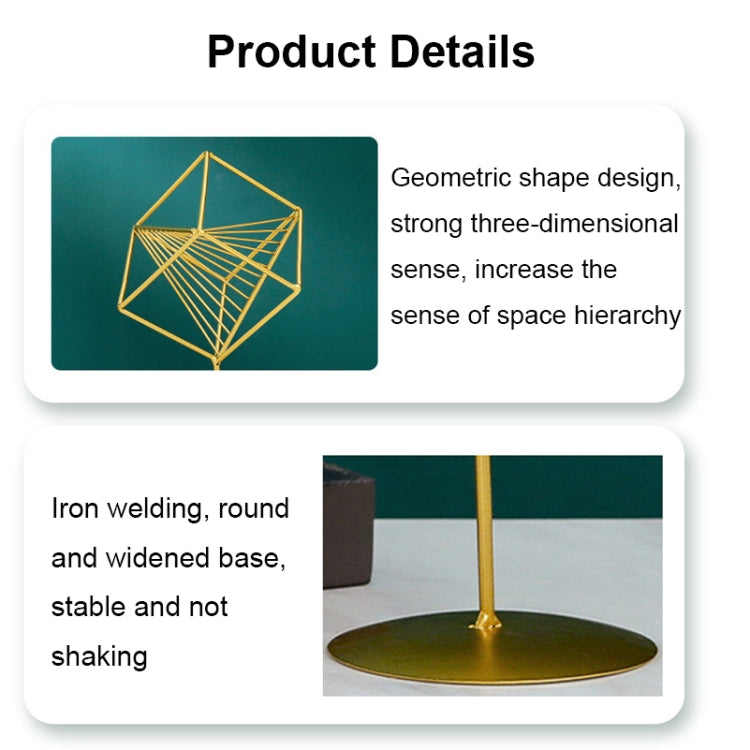 BJ303 3D Geometric Shape Wrought Iron Ornaments