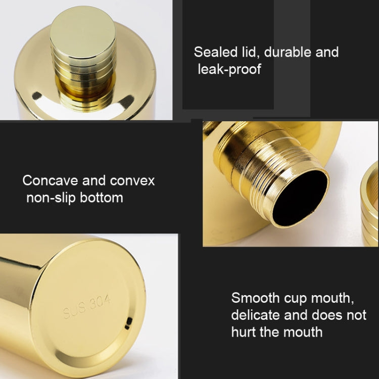 Outdoor Wine Pot 304 Stainless Steel Cylindrical Hip Flask