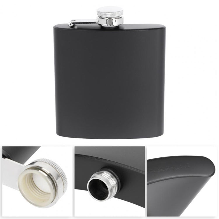 304 Stainless Steel Matte Black Paint Flagon Whiskey Vodka Wine Pot Hip Flask