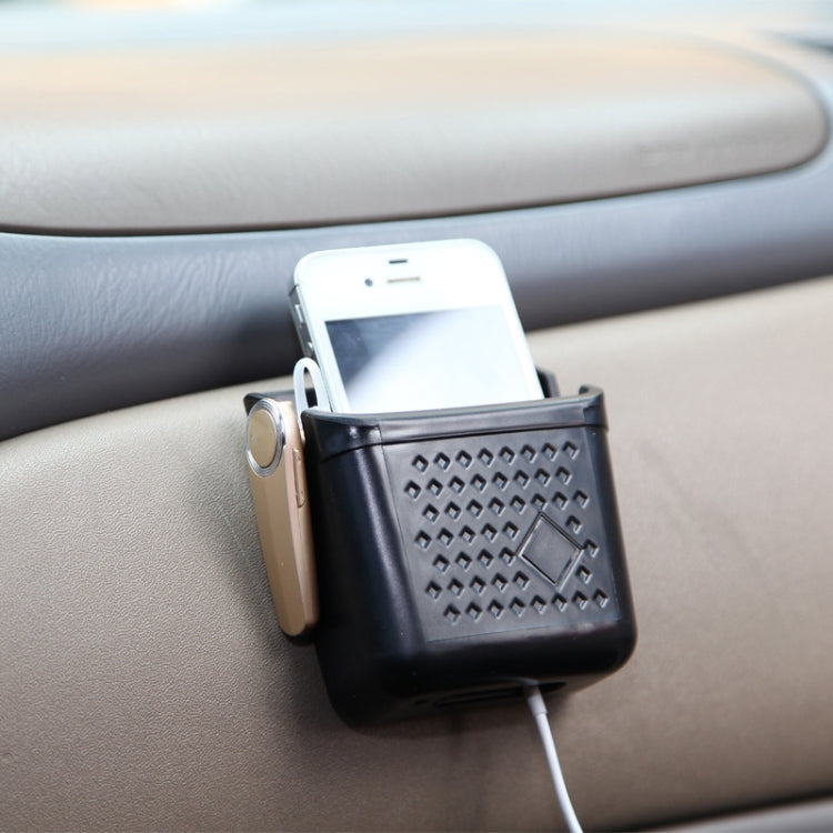 Versatile Vehicle Storage & Mobile Phone Holder with Charging Access