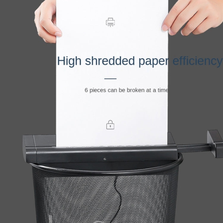 WS0106 190W A4 Electric Mini Strip Paper Shredder Without Barrel,EU Plug