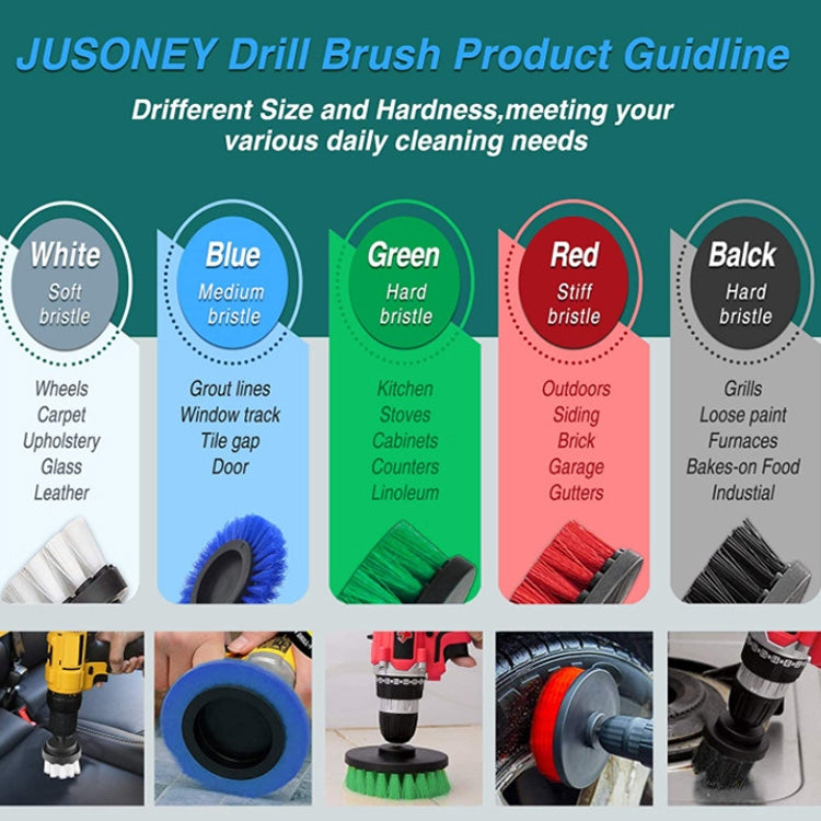 6 PCS / Set Kitchen Bathroom Car Tire Floor Crevice Clean Diamond Brush
