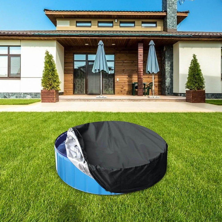 Foldable Round Sunscreen Dustproof Swimming Pool Cover