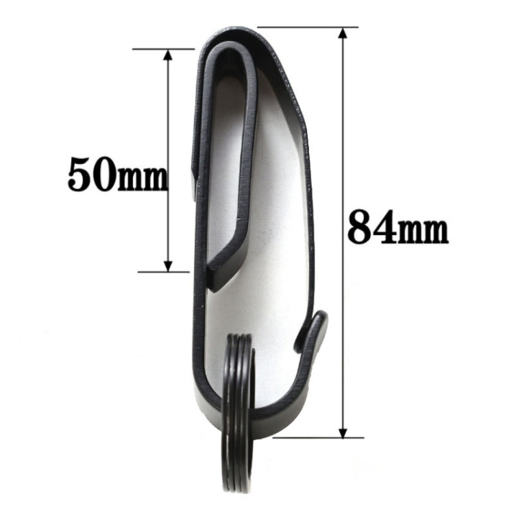 Versatile Stainless Steel Key Clamp Buckle for Outdoor Adventures