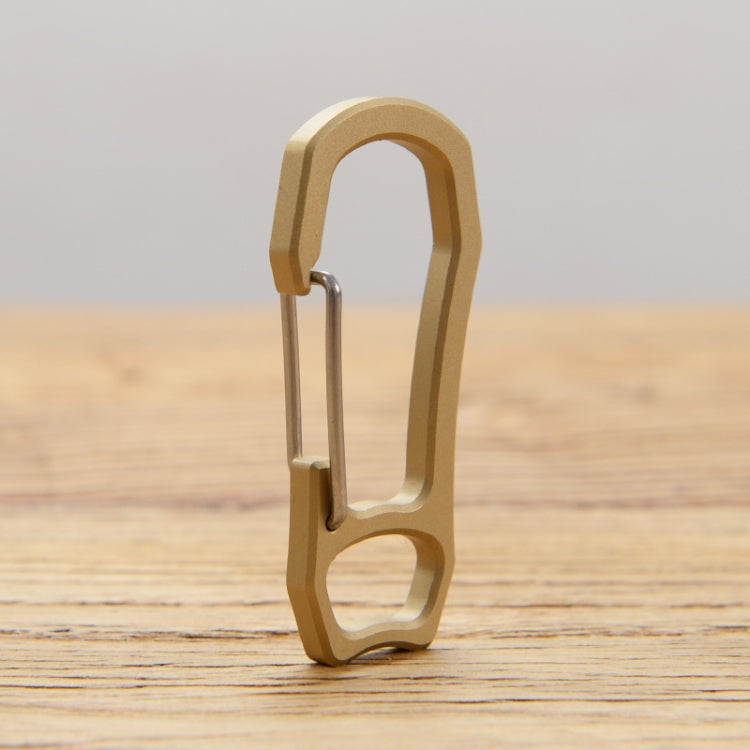 Vintage Bronze Keyring with Spring Climbing Clip