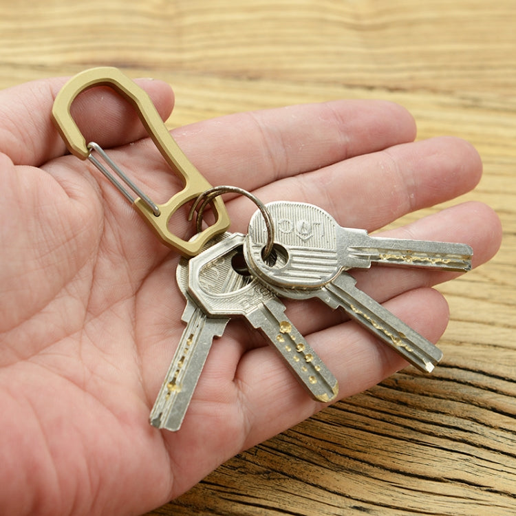 Vintage Bronze Keyring with Spring Climbing Clip