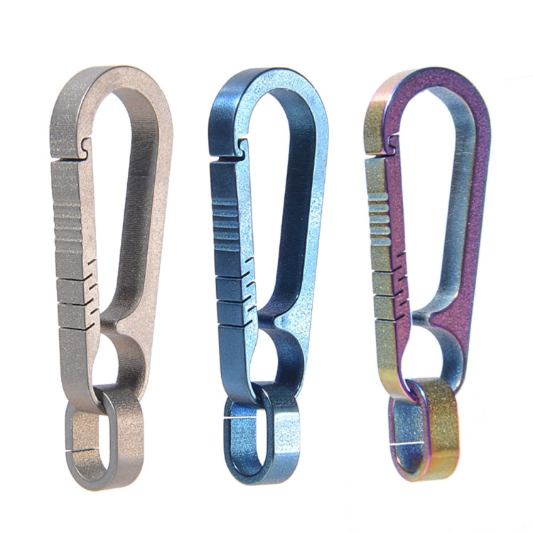 Titanium Alloy Keychain for Men - Lightweight Car Key Holder with Waist Clip