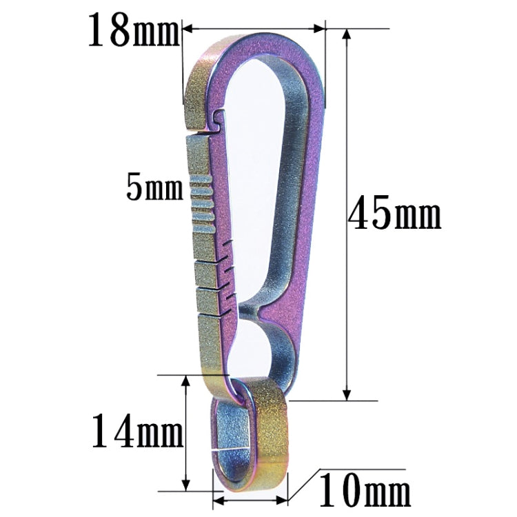 Titanium Alloy Keychain for Men - Lightweight Car Key Holder with Waist Clip