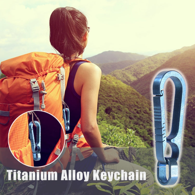 Titanium Alloy Keychain for Men - Lightweight Car Key Holder with Waist Clip