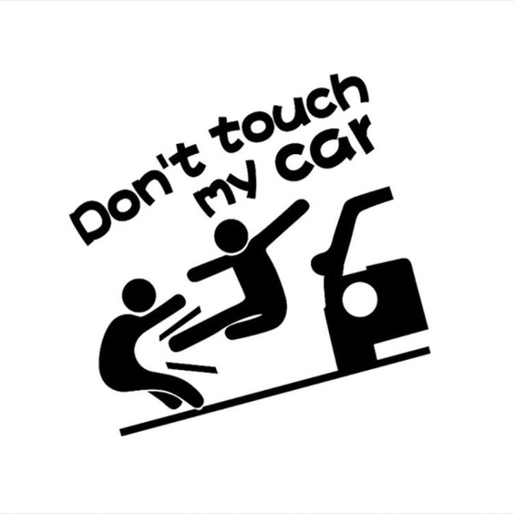 10PCS Reflective Funny Text Do Not Touch My Car Car Sticker