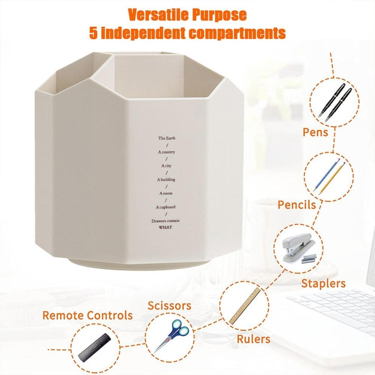 Large Capacity Desktop Storage Box Student Office Pen Bucket