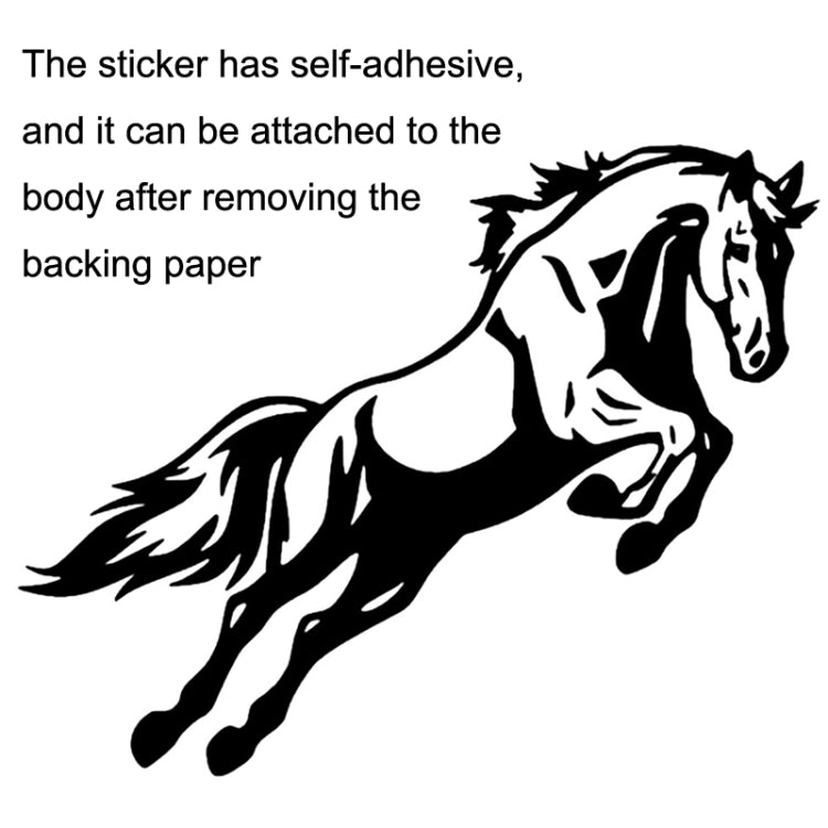 5PCS FGM-002 Carving Reflective Stickers Galloping Horse Car Body Sticker