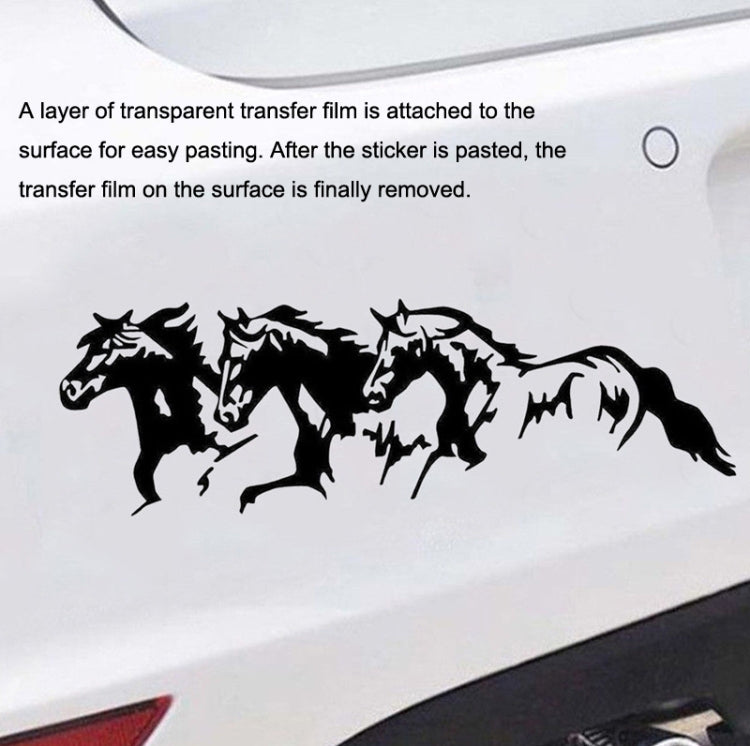 5PCS FGM-002 Carving Reflective Stickers Galloping Horse Car Body Sticker