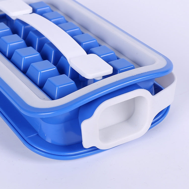 Folding Ice Tray Home Curling Storage Box Ice Cube Mold,Style: