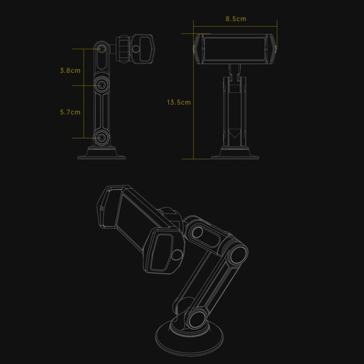 Premium Aluminium Alloy Rotatable Mobile Phone Holder for Cars
