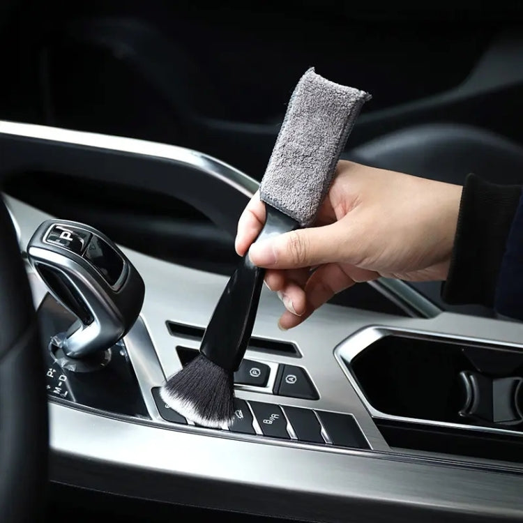 D-4527 Car Dust Cleaning Double-hended Soft Bristle Detail Brush