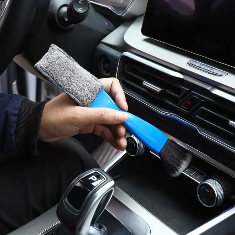 D-4527 Car Dust Cleaning Double-hended Soft Bristle Detail Brush
