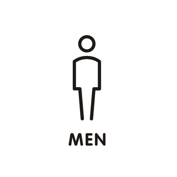 19 x 14cm Personalized Restroom Sign WC Sign Toilet Sign,Style: