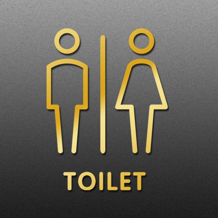 19 x 14cm Personalized Restroom Sign WC Sign Toilet Sign,Style: