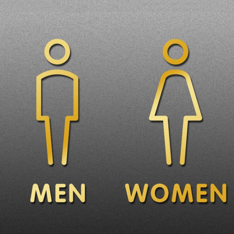 19 x 14cm Personalized Restroom Sign WC Sign Toilet Sign,Style: