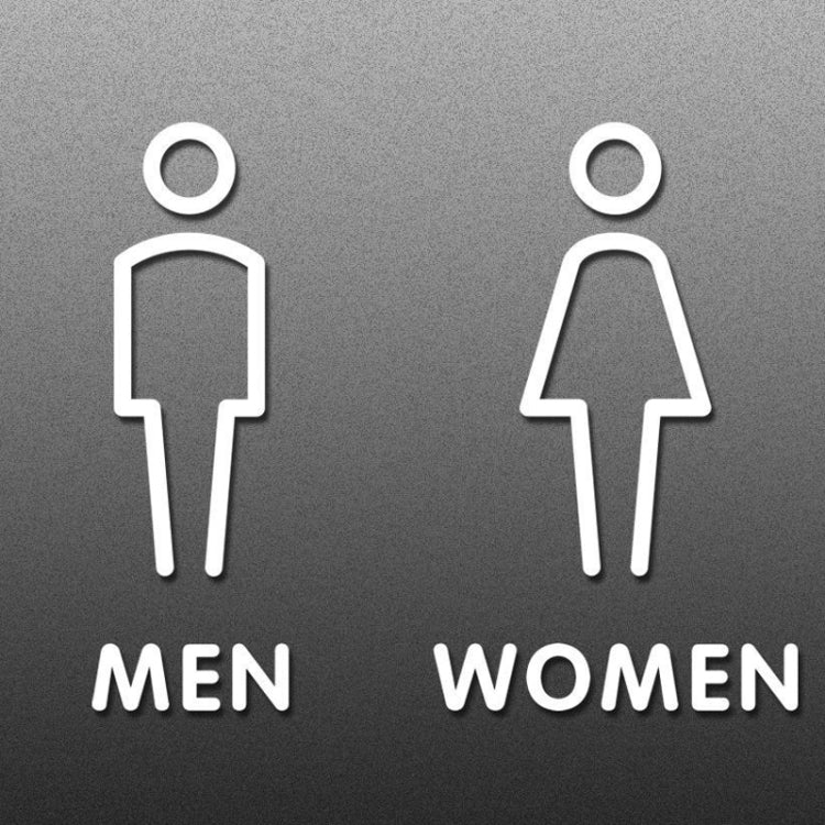 19 x 14cm Personalized Restroom Sign WC Sign Toilet Sign,Style: