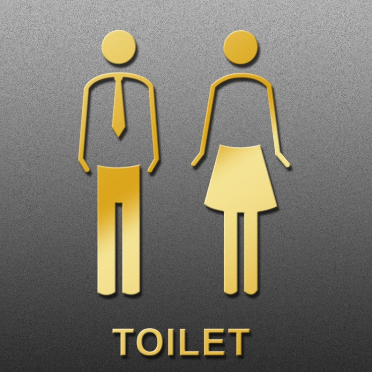 19 x 14cm Personalized Restroom Sign WC Sign Toilet Sign,Style: