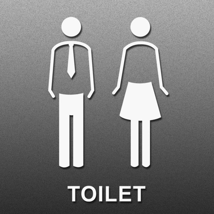 19 x 14cm Personalized Restroom Sign WC Sign Toilet Sign,Style: