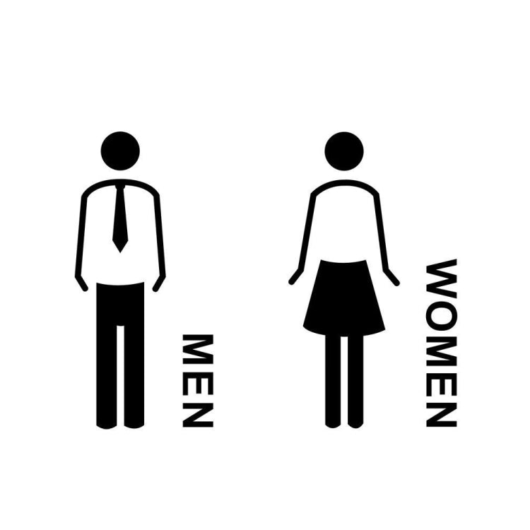 19 x 14cm Personalized Restroom Sign WC Sign Toilet Sign,Style: