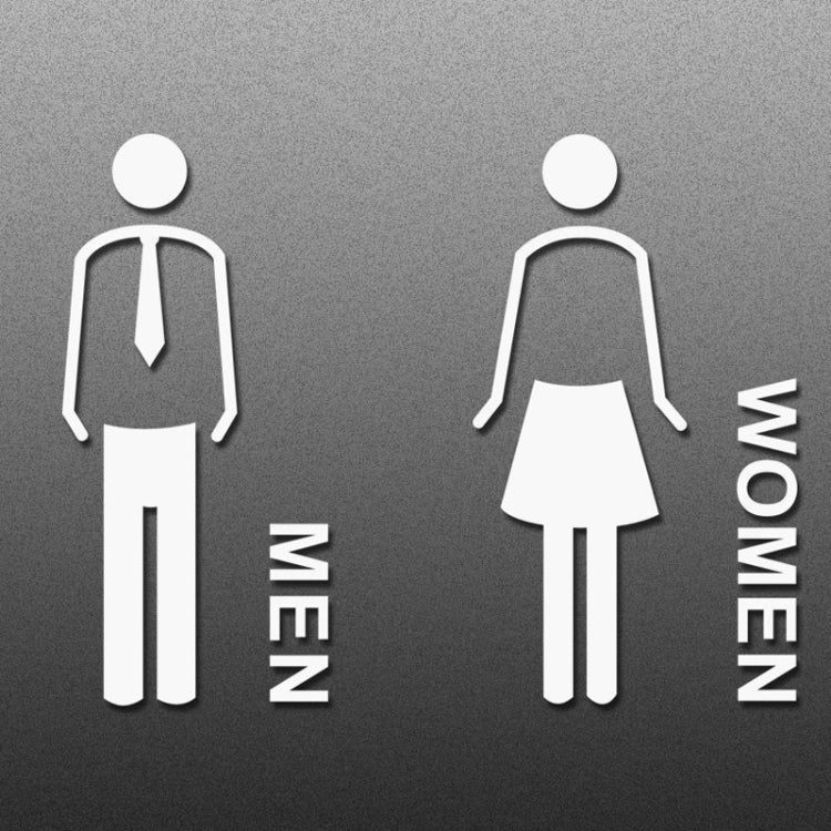 19 x 14cm Personalized Restroom Sign WC Sign Toilet Sign,Style: