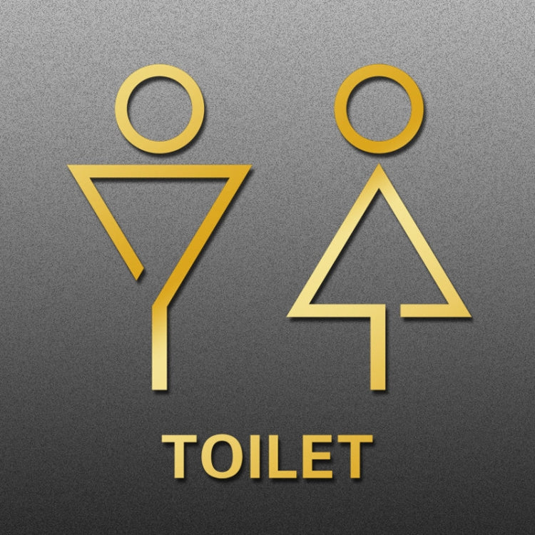 19 x 14cm Personalized Restroom Sign WC Sign Toilet Sign,Style: