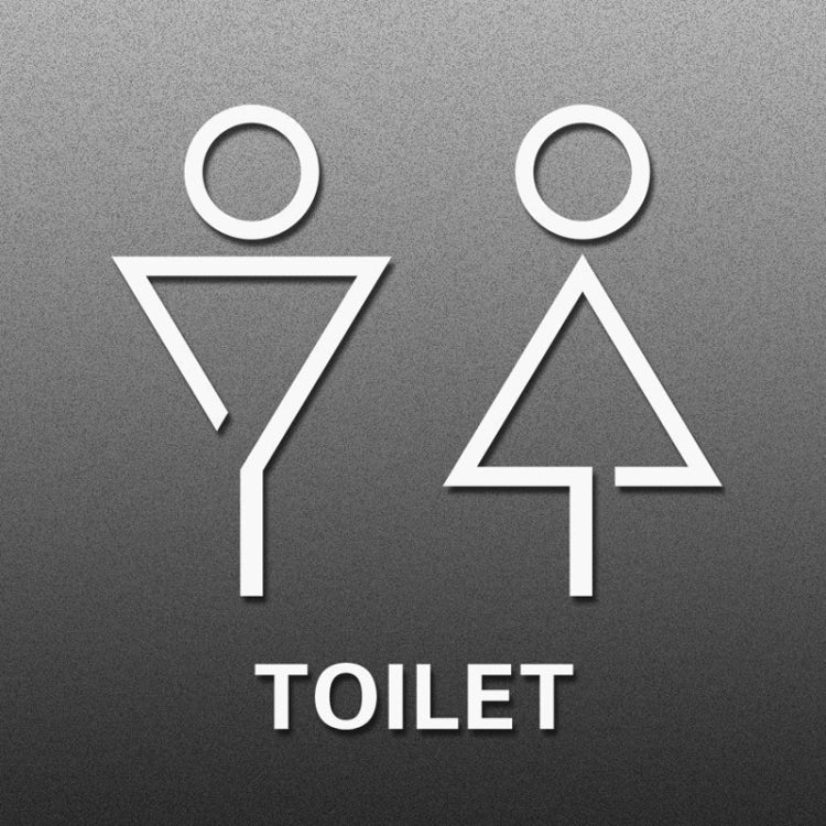19 x 14cm Personalized Restroom Sign WC Sign Toilet Sign,Style: