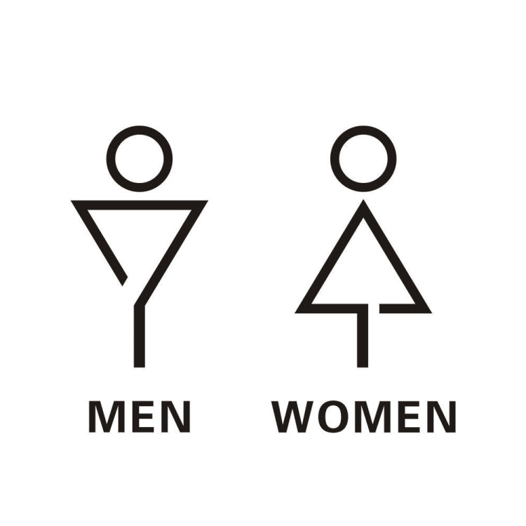19 x 14cm Personalized Restroom Sign WC Sign Toilet Sign,Style: