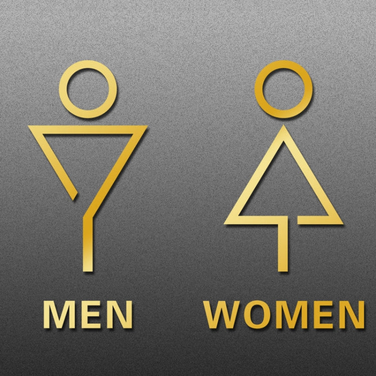 19 x 14cm Personalized Restroom Sign WC Sign Toilet Sign,Style: