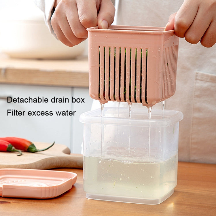 3 PCS Can Be Separated and Drained Fresh Keeping Box
