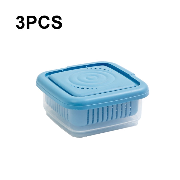 3 PCS Can Be Separated and Drained Fresh Keeping Box