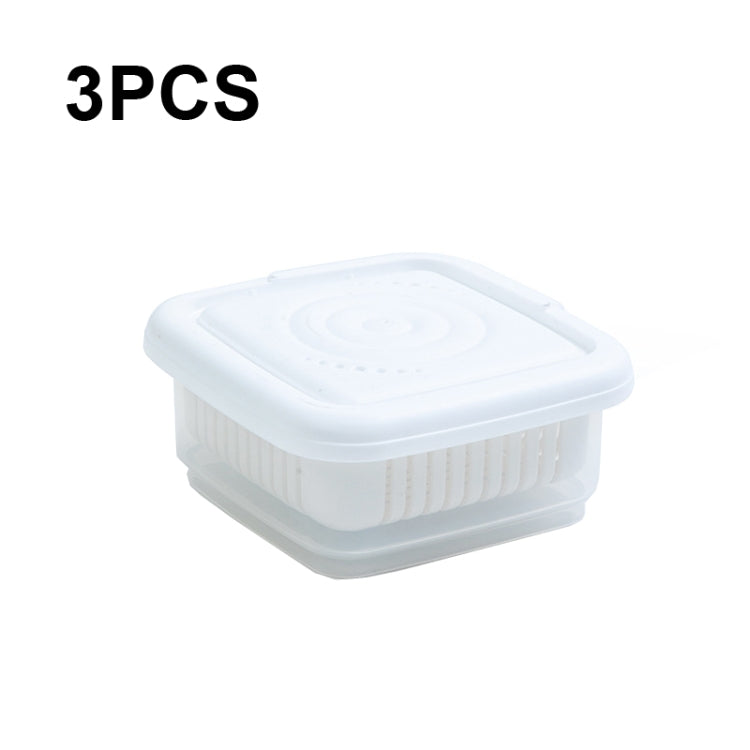 3 PCS Can Be Separated and Drained Fresh Keeping Box