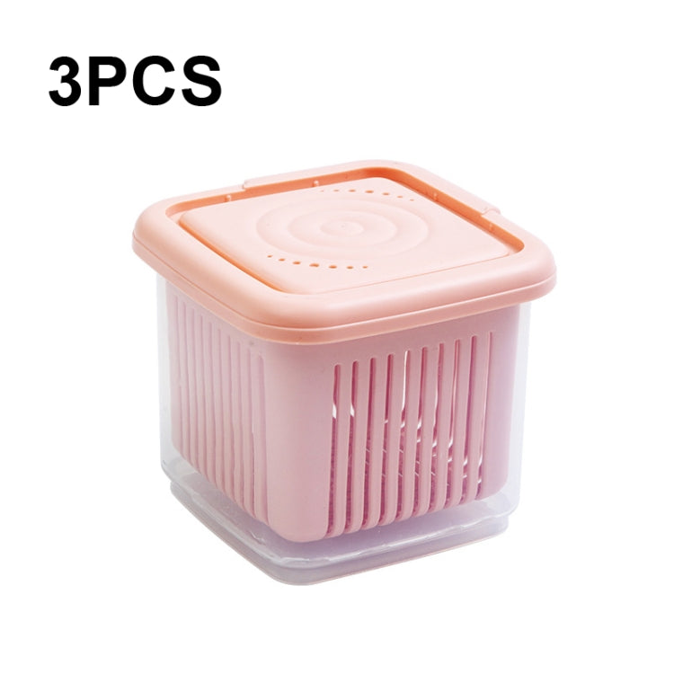 3 PCS Can Be Separated and Drained Fresh Keeping Box