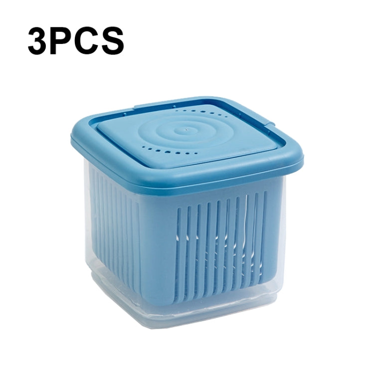 3 PCS Can Be Separated and Drained Fresh Keeping Box