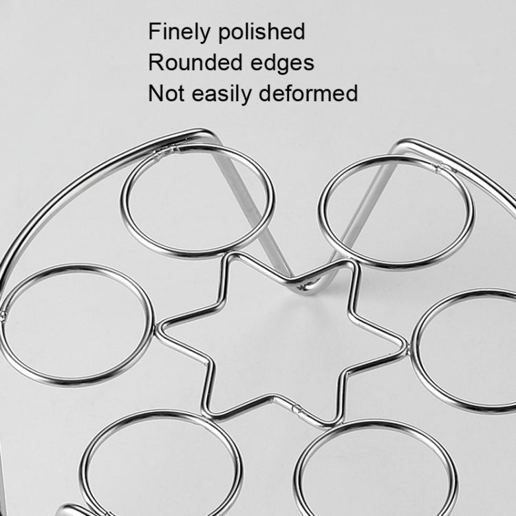 2 PCS Kitchen Stainless Steel Steamed Egg Rack, Style: