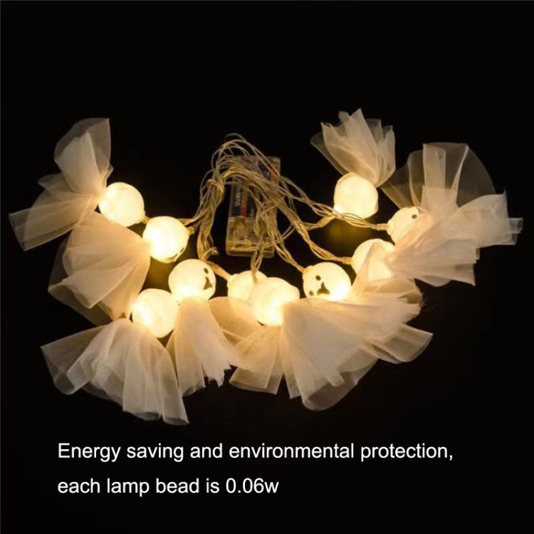 LED Halloween Decoration Luminous Cloth Ghost Ornament String Light