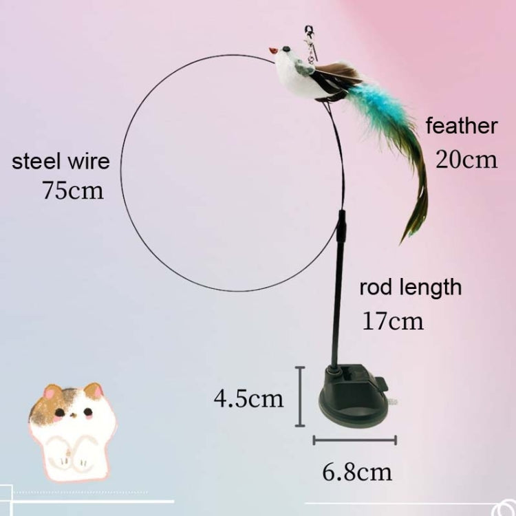 Epoxy Sucker Long Rod Funny Cat Stick Cat Toy