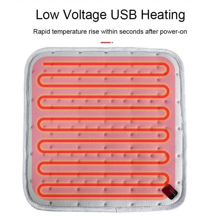 5V USB Heated Car Seat Cushion with Timer and Adjustable Temperature